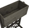 vidaXL - Latwerkplantenbak - 45x30x74 - cm - massief - vurenhout - grijs