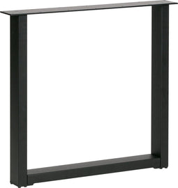 WOOOD Tablo U-Poot/Maastricht 1 Stuk - Metaal - Zwart - 72x79x10