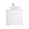 SoBuy BZR108-W - Wastafelkast - Uitsparing voor sifon - Wit - 60x60x30 cm