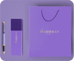 Waterman - Cadeautas en sleeve paars en blauw | Doos a 10 zak x 2 stuk | 10 stuks