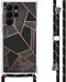 iMoshion Hoesje Geschikt voor Samsung Galaxy S22 Ultra Hoesje Met Koord - iMoshion Design Hoesje met Koord - Zwart / Black Graphic
