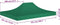vidaXL - Partytentdak - 600D Oxford met PVC-coating - 4,5x3 m - groen
