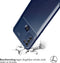 iMoshion Hoesje Geschikt voor Motorola Moto G50 Hoesje Siliconen - iMoshion Carbon Softcase Backcover - Blauw