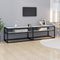 vidaXL - Tv-meubel - 160x40x40,5 - cm - gehard - glas - witmarmerkleurig