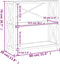 vidaXL - Kastje - 3-laags - 80x30x78 - cm - massief - eikenhout