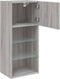 vidaXL - Tv-meubel - met - LED-verlichting - 40,5x30x90 - cm - grijs - sonoma - eiken