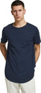JACK&JONES JJENOA TEE SS CREW NECK - T-shirt 3-pack - 100% organisch katoen - Wit donkerblauw zwart (3-pack)