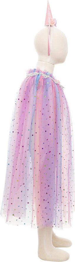 Great Pretenders Verkleedkledij Unicorn - Cape met diadeem - 4/6 jaar