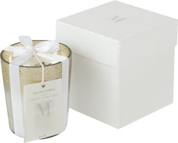 J-Line geurkaars M-Chic - glas – zilver – small - 48U