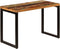 vidaXL - Eettafel - 115x55x76 - cm - massief - gerecycled - hout - en - staal