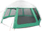 vidaXL - Zwembadtent - uitneembare - buiten- - gaaswanden - 510x510 - cm - zeegroen