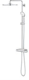 GROHE Euphoria - Regendoucheset Opbouw - hoofddouche 31cm - massage handdouche rond - chroom