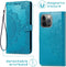 iMoshion Hoesje Geschikt voor iPhone 13 Pro Hoesje Met Pasjeshouder - iMoshion Mandala Bookcase - Turquoise