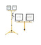 Dubbele LED Floodlight op Statief - 2x 50W - 4500K - Geel