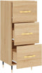 vidaXL - Dressoir - 34,5x34x90 - cm - bewerkt - hout - sonoma - eiken