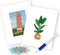 Rubye® Mini Diamond Paintings - Schilderen op Nummer - Toren van Pisa & Kamerplant - 15x20cm (2 stuks)