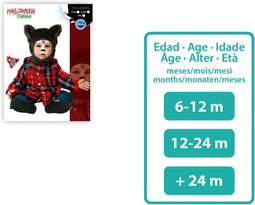 Kostuum Wolvin Bruin - 6-12 Maanden