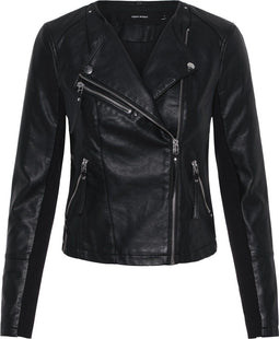 VERO MODA VMRIAFAVO - Dames Jas - Imitatieleer - Maat S