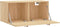 vidaXL - Wandkast - 80x36,5x35 - cm - bewerkt - hout - sonoma - eikenkleurig