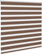 vidaXL - Zebra - rolgordijn - 140x150 - cm - stofbreedte - 135,9cm - polyester - bruin