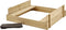 TP Toys Houten Zandbak - Met Deksel en Zitbankjes - FSC-gecertificeerd Hout - Kleur Naturel
