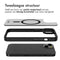 Accezz iPhone 13 - Rugged Frosted Backcover - MagSafe - Zwart