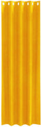vidaXL - Zwarte - Uitzetting - Gordijnen - met - Oogjes - 2 - stuks - Mosterdgeel - Fluweel