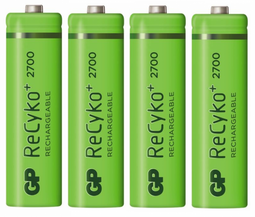 GP Recyko+ Rechargeable NimH AA/HR06 2600mah (bewaarbox) - 4 stuks