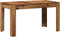 vidaXL - Eettafel - 140x74,5x76 - cm - bewerkt - hout - oud - houtkleurig