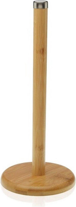Houder voor keukenpapier Versa S3404655 Hout Staal Bamboe (14 x 33 x 14 cm)