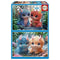 Puzzel Educa Adorable Monsters 100 Onderdelen (2 Stuks)