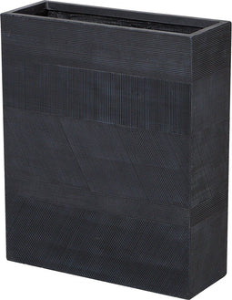 THIMENA - Bloempot - Zwart - 60 cm - Klei-vezelmengsel