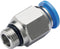 TRU COMPONENTS Rechte koppeling PC12-G04 Buis-Ø: 12 mm Afm. schroefdraad: G1/2 1 stuk(s)