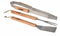 BBQ Collection - BBQ Gereedschapsset - 3-delig - RVS met Houten Handvatten (3 stuks)