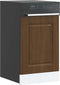vidaXL - Vaatwaspaneel - Kalmar - 45x1,5x67 - cm - bewerkt - hout - bruin - eikenkleur