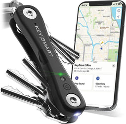 KeySmart iPro - Slimme sleutelhouder - Apple Zoek Mijn-integratie - Zwart