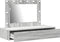 vidaXL - Wandkast-Poutafel - met - LED-verlichting - in - Grijs - Sonoma