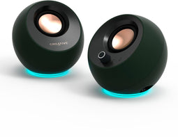 Creative Pebble Pro - 2.0 USB-C computerluidsprekers - Bluetooth 5.3 met RGB-verlichting (1 paar)