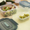 Quid Minimal - Set Lunchboxen - 500 ml 1 L 1,8 L - Groen (3 onderdelen)