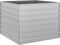 vidaXL - Plantenbak - verhoogd - 100x100x77 - cm - gegalvaniseerd - staal - zilver