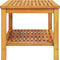 vidaXL - Salontafel - 110x55x45 - cm - Massief - Acaciahout