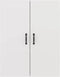 vidaXL - Hangkast - 69,5x34x90 - cm - bewerkt - hout - wit