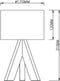 Reality Ging - Tafellamp - E14 fitting - Bruin