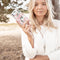 iMoshion Hoesje Geschikt voor Samsung Galaxy A52 (4G) / A52s / A52 (5G) Hoesje Met Koord - iMoshion Design Hoesje met Koord - Groen / Transparant / Roze / Cherry Blossom