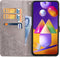 iMoshion Hoesje Geschikt voor Samsung Galaxy M31s Hoesje Met Pasjeshouder - iMoshion Mandala Bookcase - Grijs