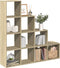 vidaXL - Kamerscherm - / - boekenkast - 131,5x29x131,5 - cm - hout - sonoma - eiken