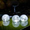 Set van 3x drijvende solar LED decoratie bollen vijver/tuinverlichting - 9 cm - Tuin en vijver decoratieverlichting