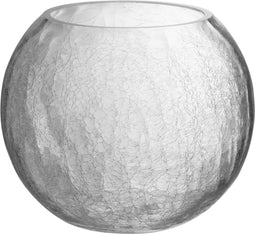 J-Line karshouder Bol Craquele - glas - transparant