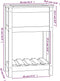 vidaXL - Plantenbak - met - schap - 54x34,5x81 - cm - grenenhout - honingbruin