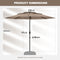 Coast Lichtbruine Tafelparasol 300 cm - 3-Lagen Zonnescherm - Kantelmechanisme